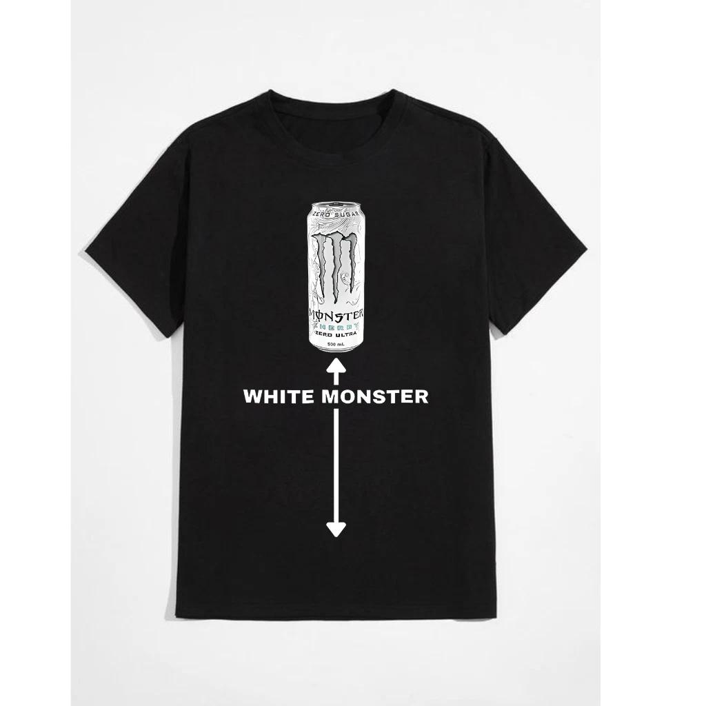**Funny White Monster Joke Men’s T-Shirt – Friends Style Tee** 4XL