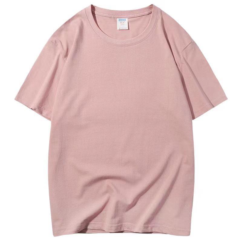 Unisex Locker geschnittenes T-Shirt mit Rundhalsausschnitt aus gekämmter Baumwolle mit Logodruckoption - Einfarbig, Kurzärmlig, Ideal für die Arbeit oder Freizeit.