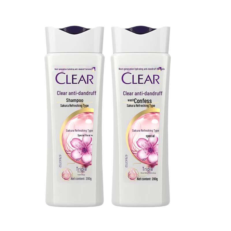 Clear Anti-Dandruff Shampoo with Cherry Blossom Scent