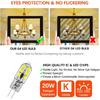 G4 LED Bulb 12V G4 Bi Pin Bulb 2W Equivalent to Halogen lamp 20W, 6000K White Light, Non-dimmable, Suitable for Landscape Bulbs 10-Pack