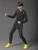 Children's Sports Compression Set: Quick-Drying Long Sleeve Basketball & Football Base Layer for Autumn & Winter.