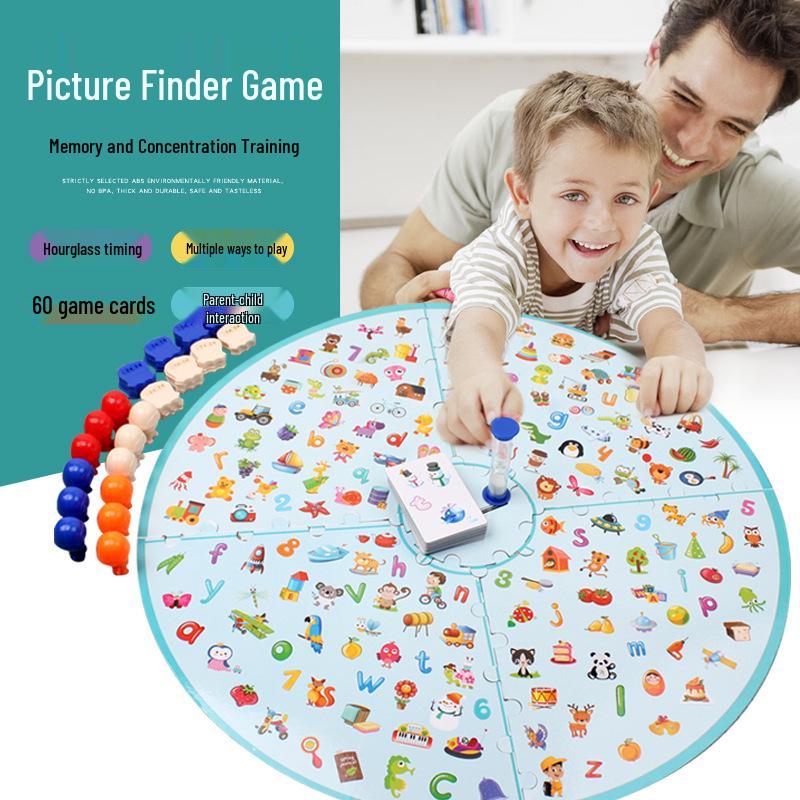 Bilde finn- og hukommelsestreningsspill for barn i alderen 3-6 år: Forbedrer konsentrasjon og logiske ferdigheter