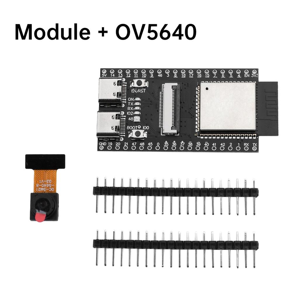 ESP32-S3 N16R8 CAM Development Board Serial To WiFi+Bluetooth Module OV2640/OV3660/OV5640 Camera Dual Type-C ESP32-S3-CAM
