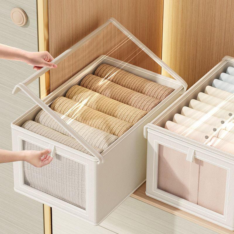 Faltbare Aufbewahrungsbehälter für Kleidung Große Kapazität Organizer-Box für Bettbezüge, Bettlaken, Schrank, Zuhause, Schlafzimmer, Kleiderschrank-Organisation