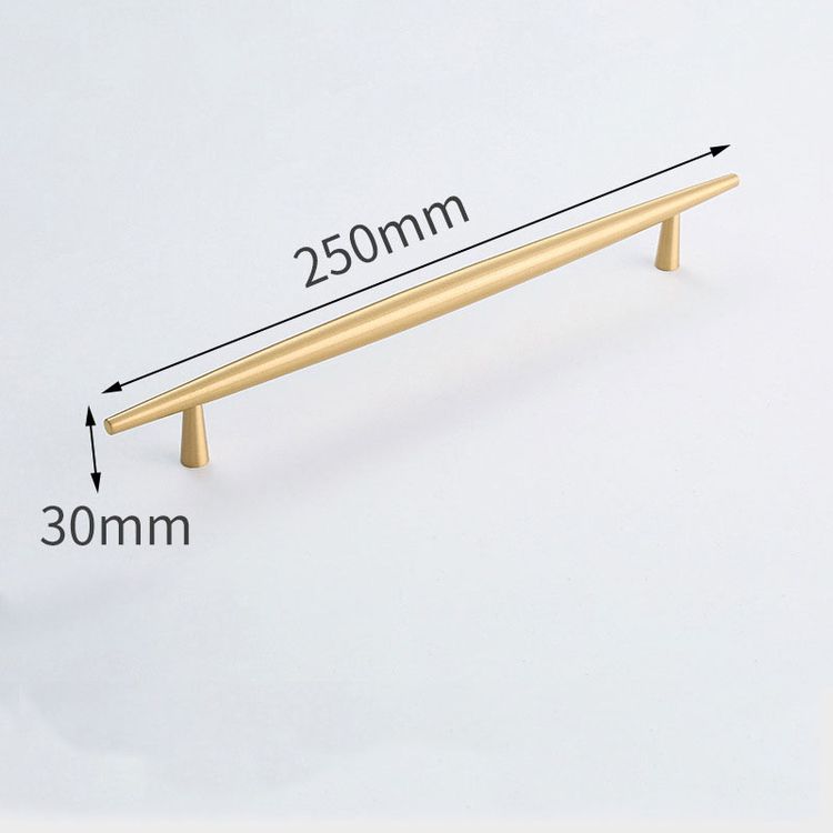 Solid Brushed Brass Kitchen Bedroom Door Handles Oval Brass Cabinet Handle Pulls