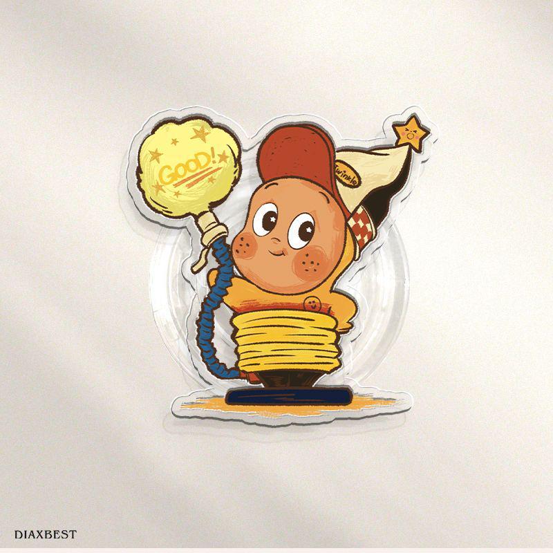 Star People Retractable Rotatable Phone Stand: Cute, Funny, Adhesive Airbag Support for Desk and Drama Watching.