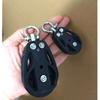 High-Load Sailboat Sheave Block – Single Pulley with Swivel Shackle & Plain Bearing (Durable, Heavy-Duty Marine Hardware)