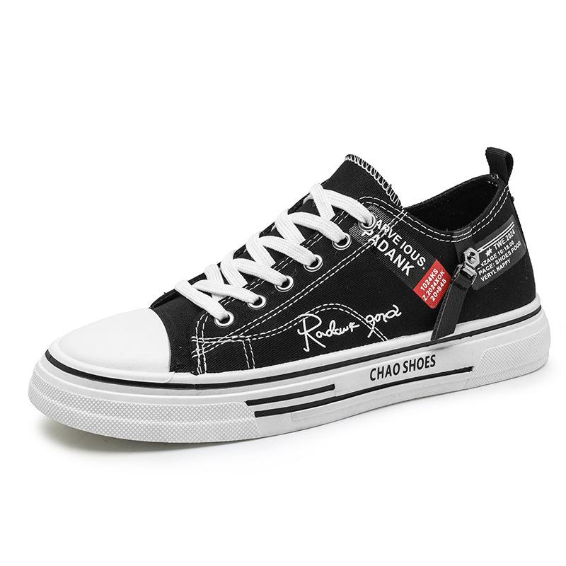 Neue Sommer-Board-Schuhe Herren Freizeitschuhe atmungsaktiv und vielseitig Studentenschuhe trendige Low-Top Jugend-Canvas-Schuhe Herrenschuhe