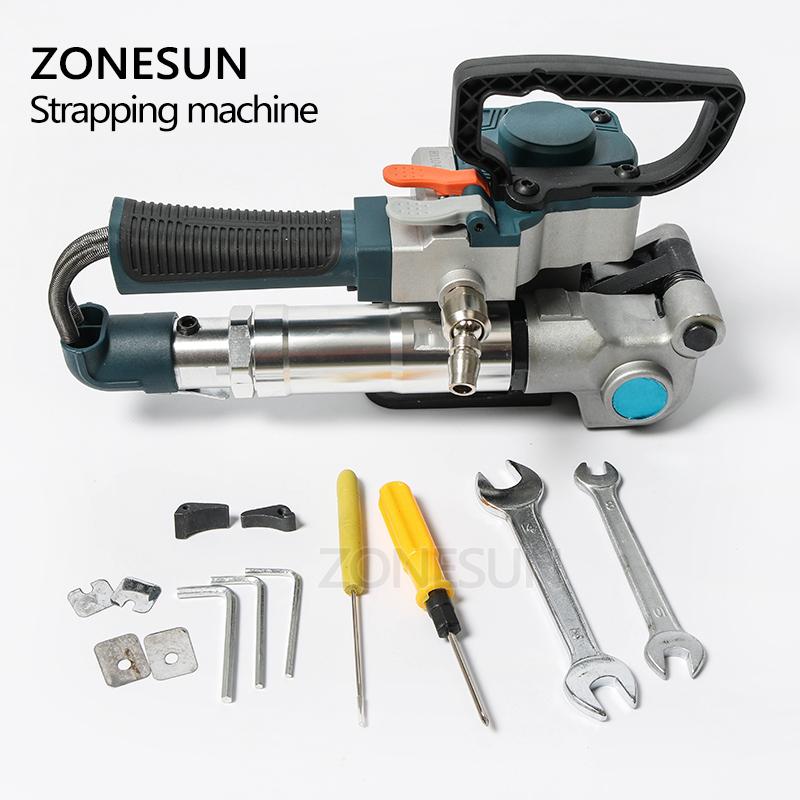 ZONESUN ZS-B19 Pneumatic Friction Welding Strapping Machine Air PET Banding Machine Tool For 13-19mm Width PET Straps