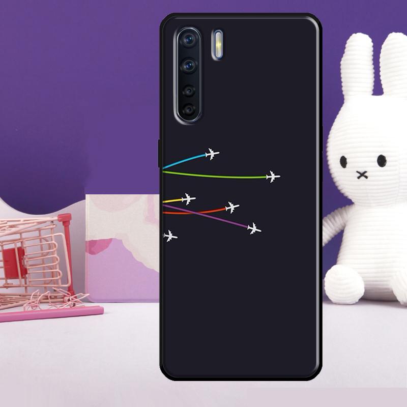 Plane Fly Your Dreams Case For Oppo A57 A77 A76 A16 A96 A17 A18 A60 A80 A40 A38 A58 A78 A98 A94 A74 A54 A15 A5 Pro
