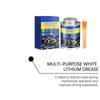 White Lithium Grease 100g Multi-Purpose Lubricant with Brush for Automotive, Industrial, Marine Use On Chains, Bearings, Hinges