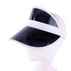 Men's and Women's Transparent Plastic Empty Top Hats, Outdoor Sun Hats, Travel Visors KDM-