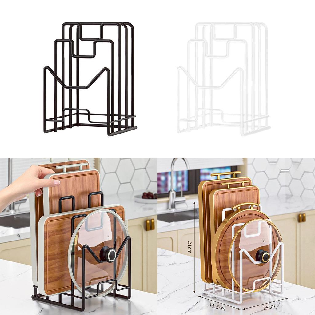 Cutting Board Storage Rack Pot Lid Holder for Plate Cutting Board Restaurant