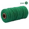 3mm Single-Color Cotton Rope for DIY Weaving - 2mm Thick Tapestry and Binding Thread
