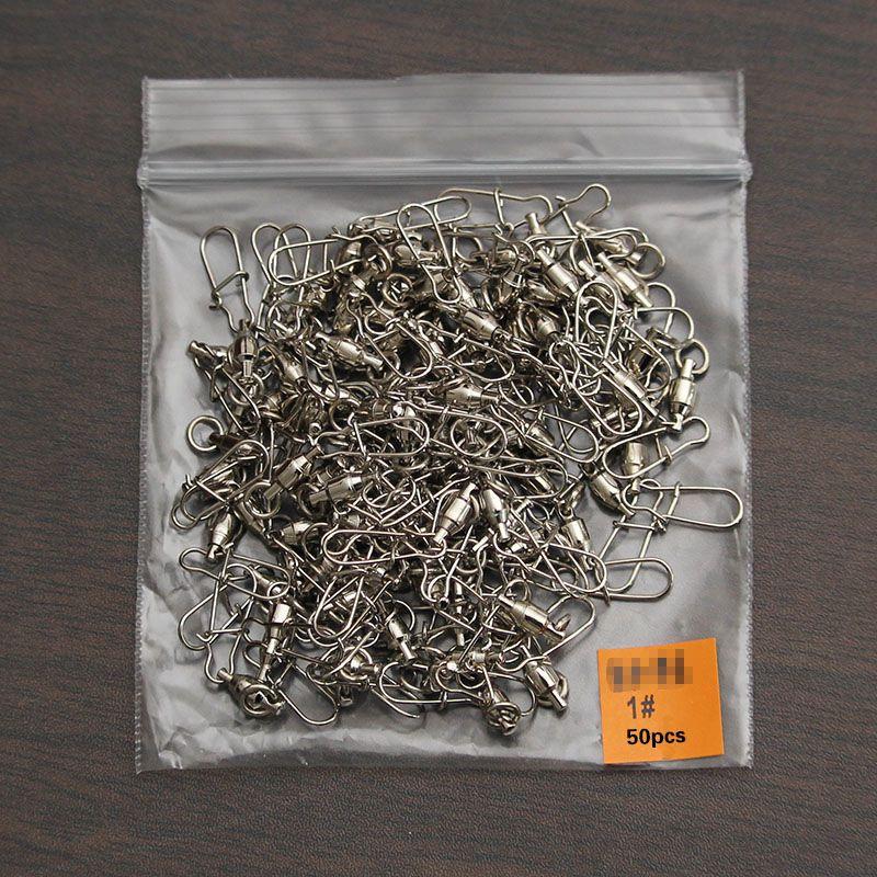 Premium Stainless Steel Ball Bearing Fishing Swivel With Secure Lock Snap Set