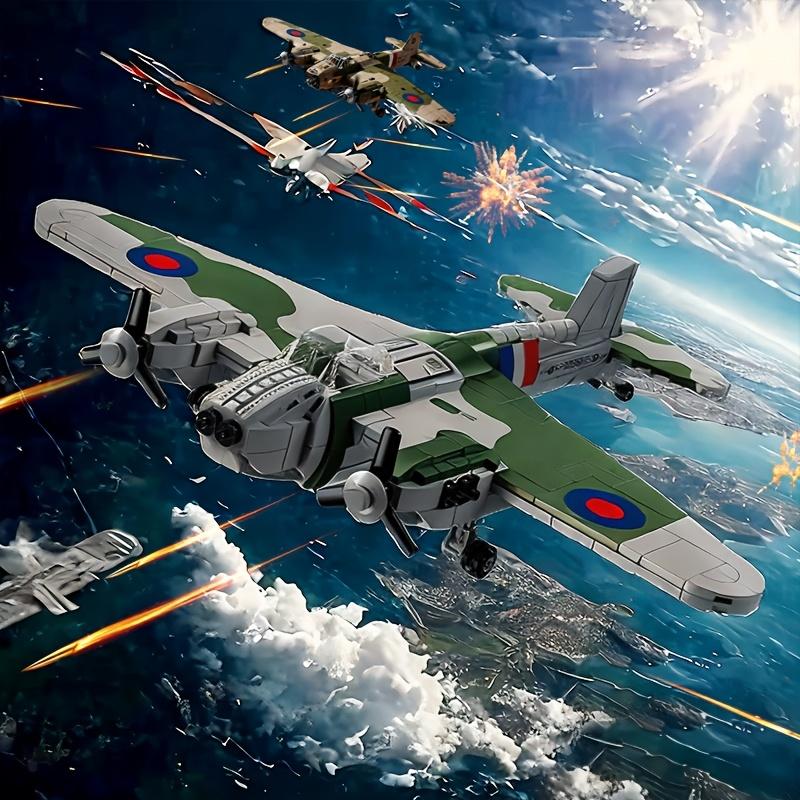 WWII Military Glider Bomber Block Model, Suitable for Military Enthusiasts Collection, Birthday Gift, Christmas Gift