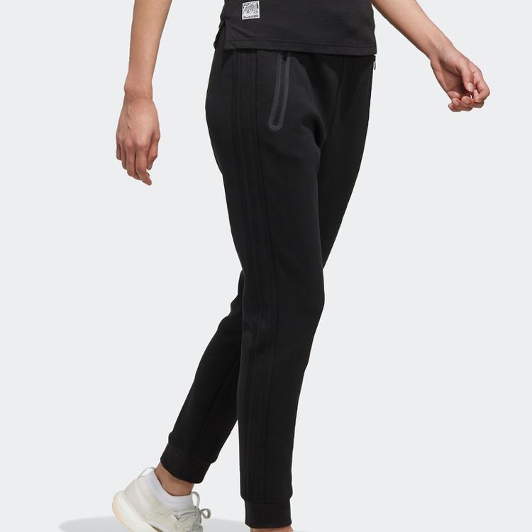 Adidas Pt Dk 3S Regular Sports Style Knitted Pants Women Pants Black FI9280