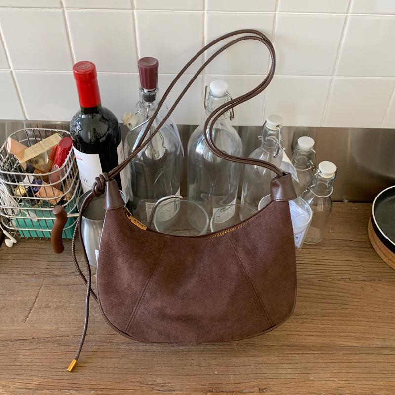 Fresh and Fashionable Leopard Print Women's Bag, Trendy Dumpling Bag, Large-capacity Armpit Bag