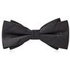 Classic Black Satin Bow Tie For Groomsmen Wedding Formal Attire Men Women
