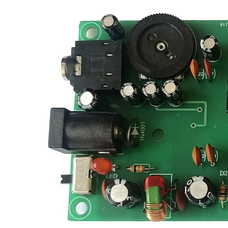 FM Transmitter Circuit Board BH1417F Chip with Antenna Perfect for Electronics Education and Campus Radio Projects