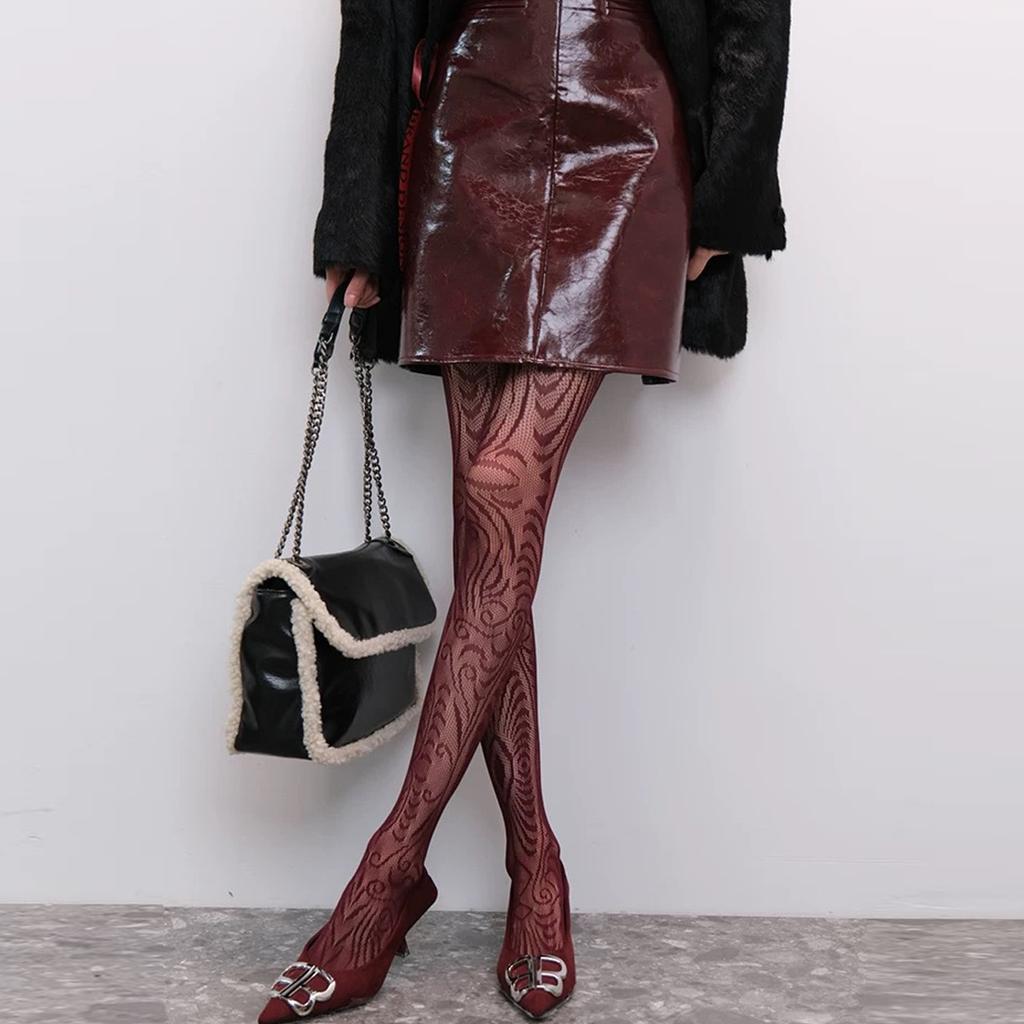 Dunkle Punk Lolita Durchbrochene Heißes Mädchen Fischernetz Mit Modischer Persönlichkeit Strumpfhose Basis Strümpfe Jk6164