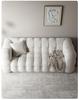 Light French Lambswool Marshmallow Sofa - Small Apartment Three-Seater, Customizable Luxury Living Room Furniture