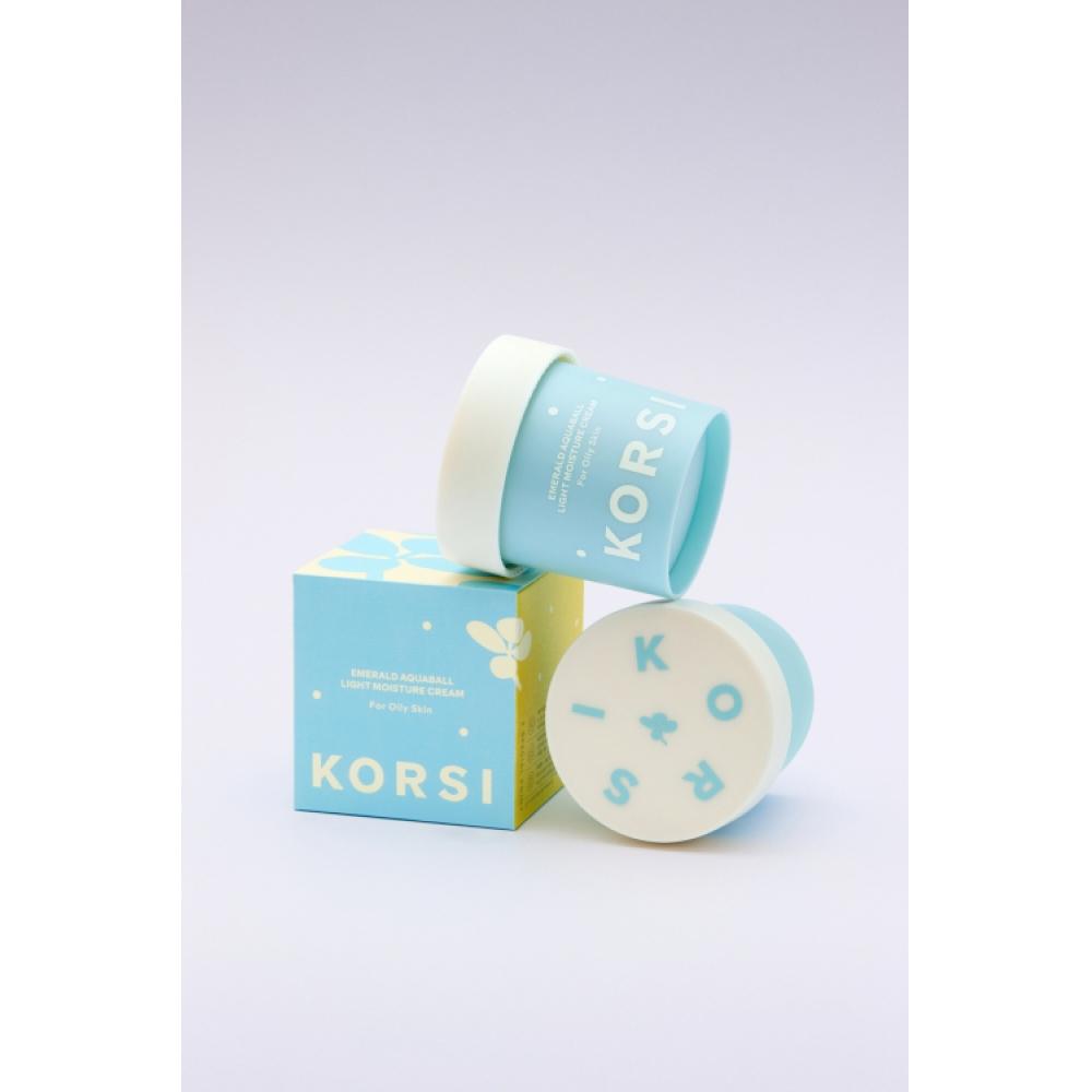 Korsi Emerald Aqua Ball Deep Moisture Cream For Oily Skin  100ml 