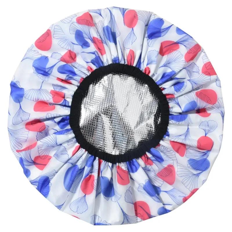 1PC Self-heating Tin Foil Hat Thickened Heating Steam Hair Mask Cap Portable Hair Salon Smooth Hair Oil Baking Cap