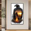 5D DIY Full Square Drill Diamond Painting Animal Kit Home Decor Art 45x75cm