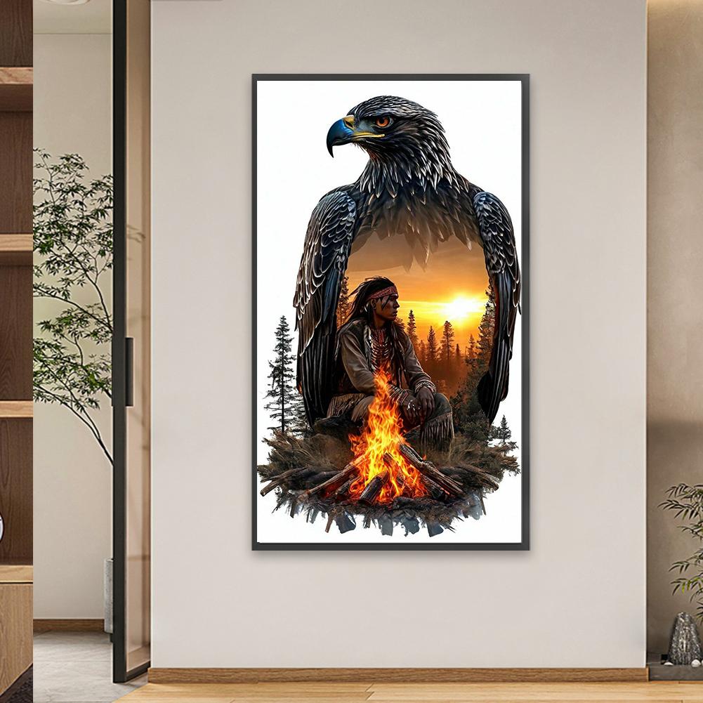 5D DIY Full Square Drill Diamond Painting Animal Kit Home Decor Art 45x75cm