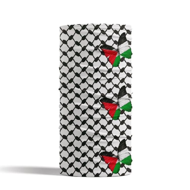 

Breathable Neck Gaiter Palestine Flags Pattern Neck Warmer Windproof Face Mask