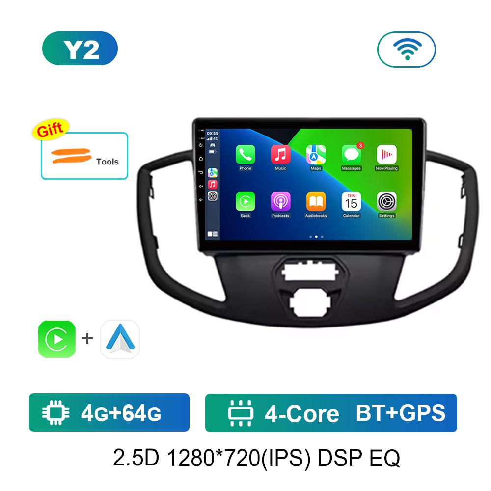 GPS Navigation Android Intelligent System for Ford Transit 2015 Car Radio Multimedia Player WiFi HD Touch Screen 4G Head Unit