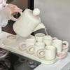 Luxury Ceramic Water Set: Cold Water Jug, Teapot, and Cups - Perfect Housewarming or Wedding Gift