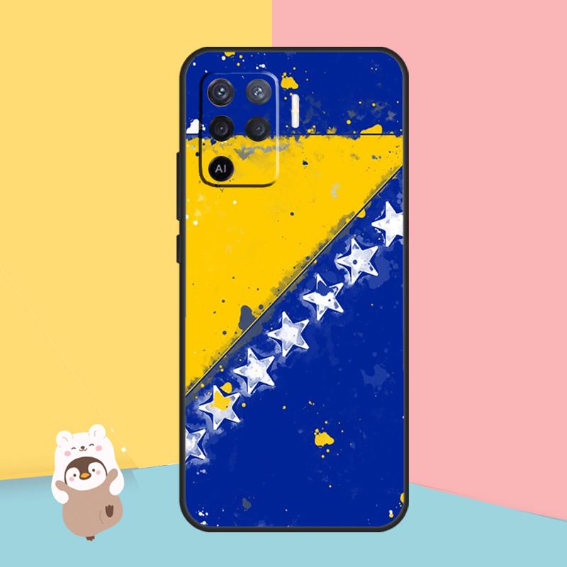 Bosnien-Flagge Hülle für OPPO Find X5 X3 Lite Pro A15 A16 A52 A72 A5 A9 A31 A53 A83 A93 A54 A74 A94 Abdeckung