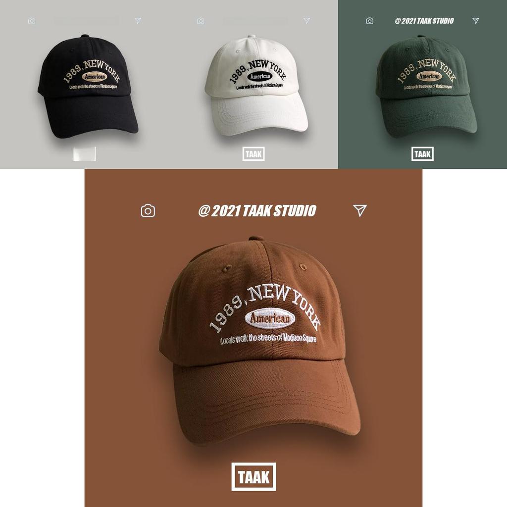 Fashionable Unisex Korean Vintage Baseball Hat In Multiple Colors With Eye-catching Embroidery Design