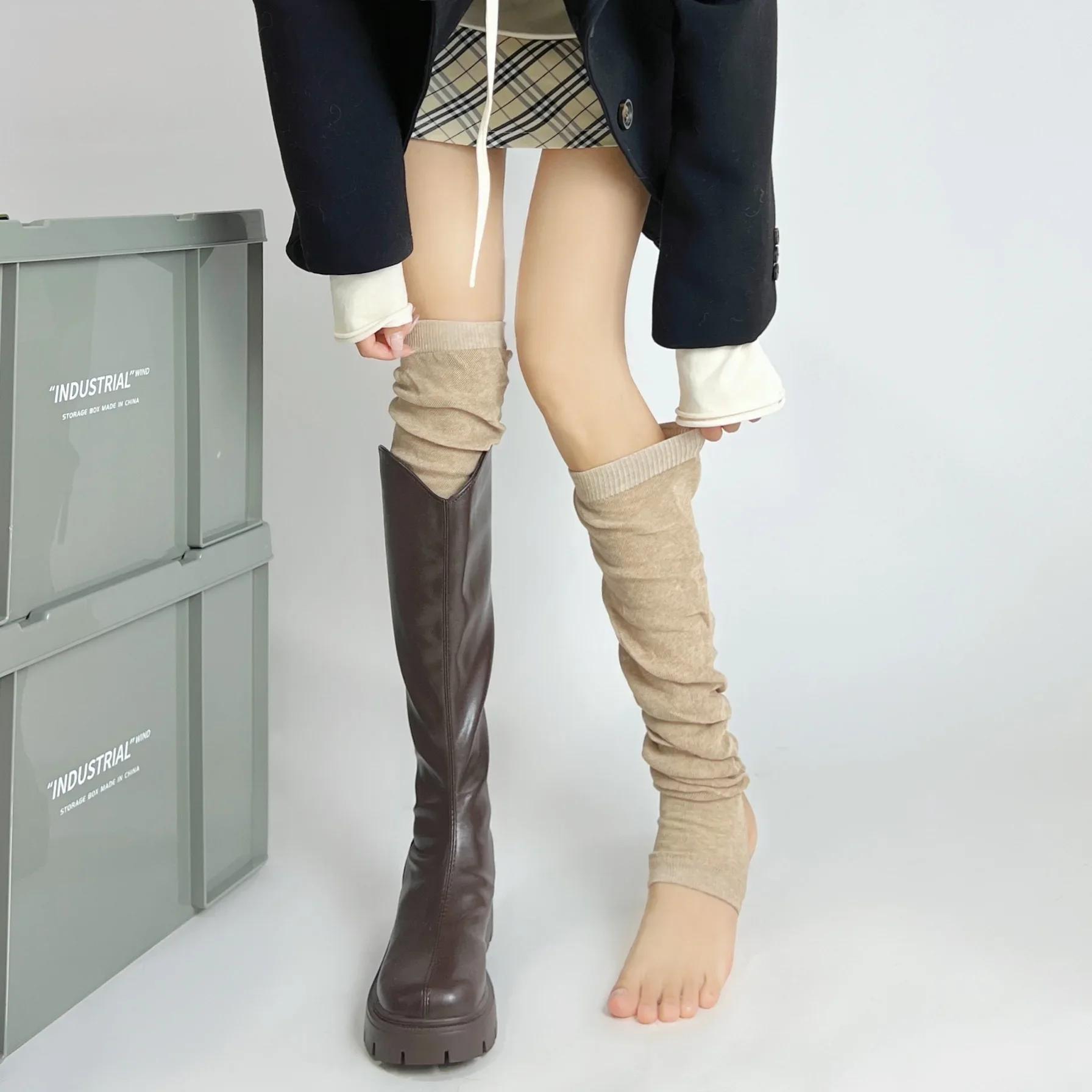 

Night Teaching Room Foot Sock Women S Autumn Hose Gray Stepping Leg Warmer Ballet Sle White Pile Socks Calf Socks One Size