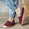 Heißer Verkauf Mode Blau Herren Sommer Schuhe Atmungsaktive Canvas Slipper Schuhe Herren Slip-on Casual Flache Schuhe für Herren Espadrille hombre