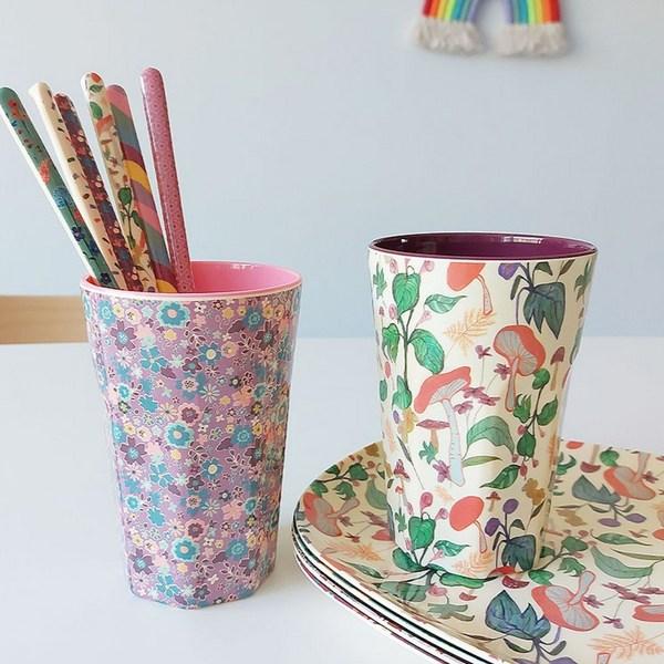 Rice Infant Long Cup 480ml, 1 Piece, Lavender Flower, Popular Korean Parenting Items