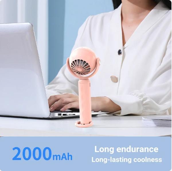 2024 xiaomi mijiaSemiconductor Cooling Ice Coated Handheld Air Conditioner Fan USB Rechargeable Wireless Electric Hand Ventilador
