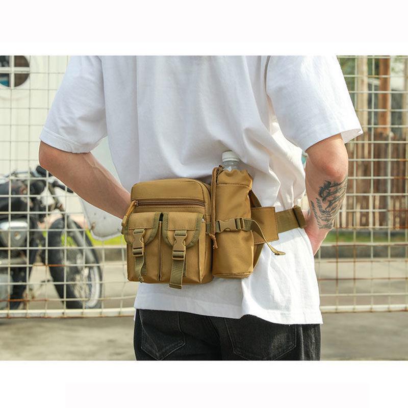Herren Multifunktionale Taktische Hüfttasche: Grenzüberschreitender Köder, Sportradfahren, Angelausrüstung, Handyhalter, Wasserflaschenhalter für Outdoor-Aktivitäten.