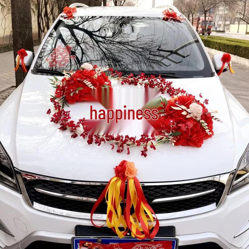 Набор цветочных украшений на капот свадебного автомобиля Hàndùn