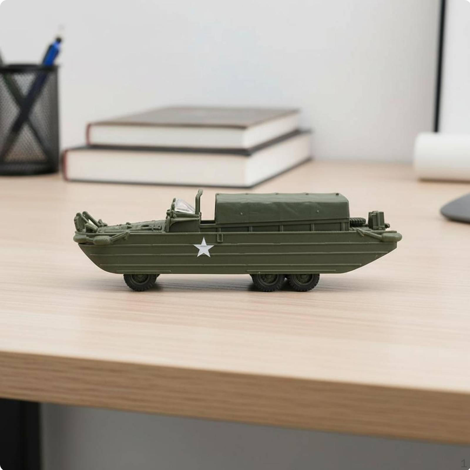 37 Деталей Масштаб 1/72 Модель DUKW Клей Набор Амфибийного Грузовика WW2 для Детей Трансформируемый Hardtop