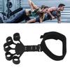 Hand Grip Strengthener 6 Resistance Levels Adjustable Silicone Finger Extension Stretcher with Wrist Strap
