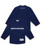 WHATHEPUCK W Logo Basic Hockey Jersey Navy