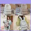 Nylon Leopard Print Backpack For Women With Padded Straps Perfect For Casual Travel