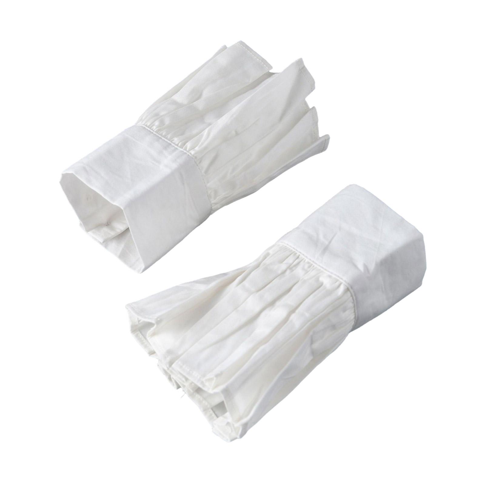 

Removable Shirt False Collar/Wrist Cuffs Girls Layered Adjustable Fake Sleeve Decorative Woman Sweater Shirt Clothing C