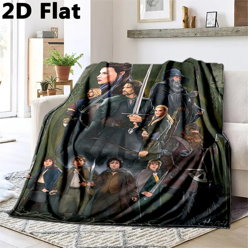 1PC The Lord of the Rings blanket, all-season lightweight home office outdoor nap multifunctional blanket, Christmas gifts