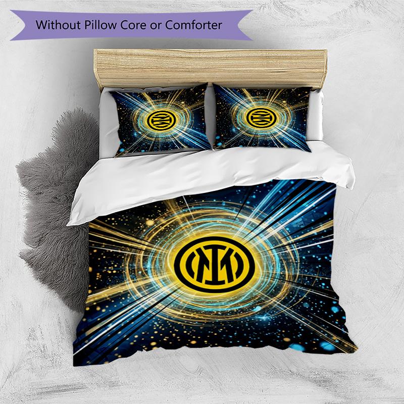 Borussia Dortmund Pattern Printed 3PCS Bedding Set Soft Skin-Friendly Washable Duvet Cover & Pillowcases Set All Season Bedroom