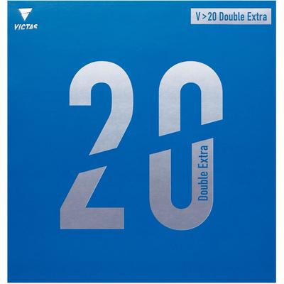 VICTAS Table Tennis Rubber V20 Double Extra Back Soft Black (0020) MAX 200080