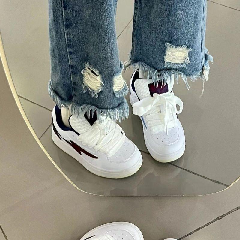 Mandarin Duck Bread Shoes Women's Lightning Autumn New Original Design Couple Retro Platform Casual Board Shoes